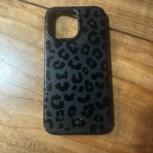 Velvet Caviar Leopard Print Black Phone Case